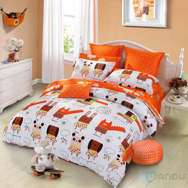 Polyester Material Ebay 100% Polyester Cartoon Design Printed Fabric 240cm Width 95GSM 100GSM for Bedsheets 