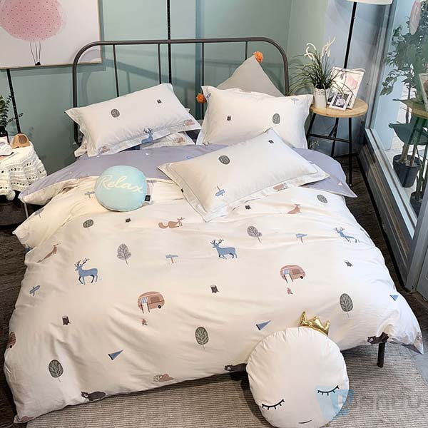 Polyester Material Toxic Modern Home Textile Bleach Fabric Bedsheet Size
