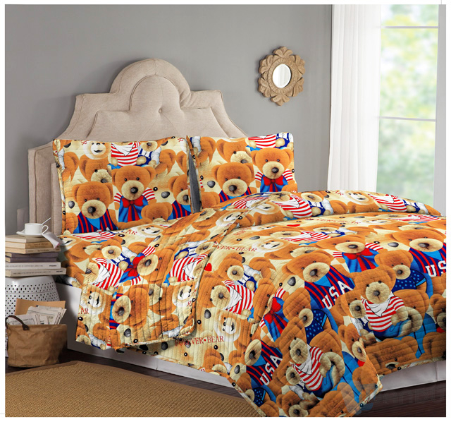 Print Bed Sheet Bedding Custom Home Bedding Set Fabric
