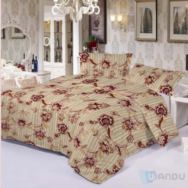 Bedroom Print Queen Quilt Bedspread Bedding Polyester Bedspread Set
