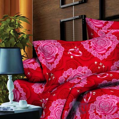 Custom Low Price Home Textile Full Size Microfiber Bedding Set High Quality 4 Pcs Bed Sheet Set
