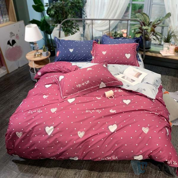 All Size Custom Logo 4pcs Home Bedding Set Luxury Queen King Print Microfiber Cover Bed Sheet Sets