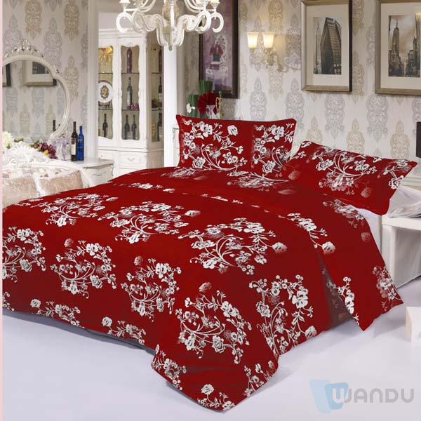 Chinese 3D Disperse Or Pigment Printing 4 Pieces Home Bedding Set Bed Sheet Set Luxury
