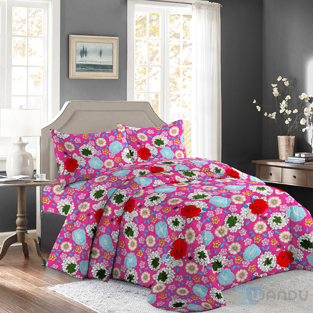 China Wholesale Home TextileFabric Polyester Bedding Print Cover Fabric