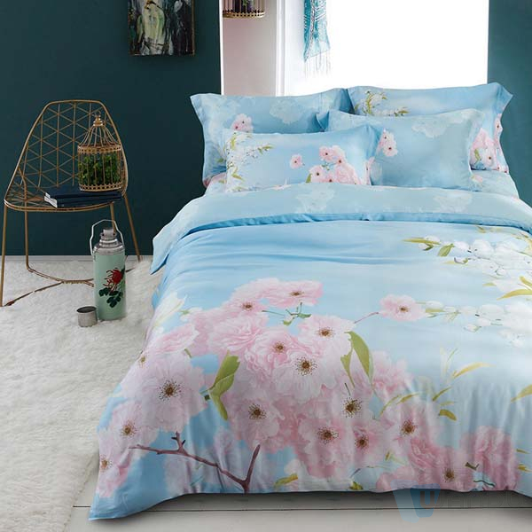 Chinese Style Flower Element Festive Bedding China Changxing WanduTextile Wholesaler Hotel Fabric