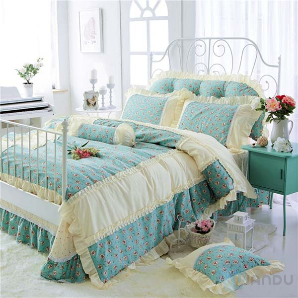 Home Textile 100% Polyester 4 Pcs Bed Sheet Set Customised Comforter Bedding Set Printing